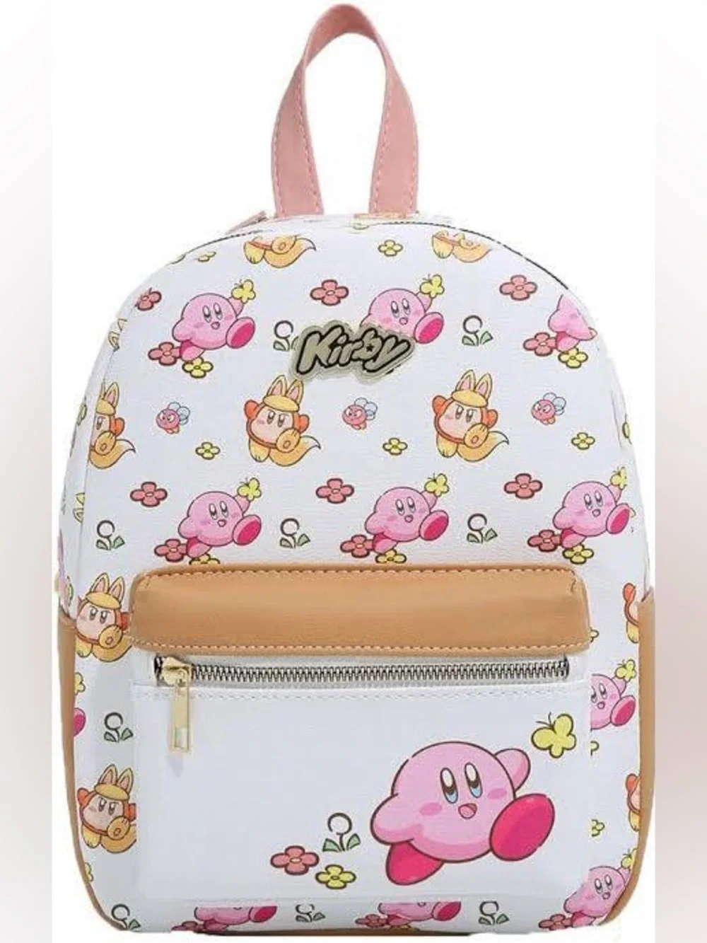 Bioworld Official Nintendo Kirby Waddle Dee Flowers Mini Pink Backpack Hot Topic
